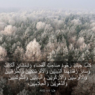 Picture 03 - عَزْرَا 4:9 AVD - كَتَبَ حِينَئِذٍ رَحُومُ - Bible Verse Picture