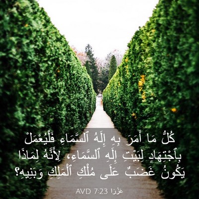 Picture 03 - عَزْرَا 7:23 AVD - كُلُّ مَا أَمَرَ بِهِ - Bible Verse Picture
