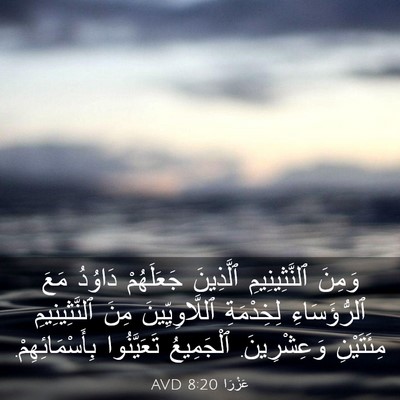 Picture 03 - عَزْرَا 8:20 AVD - وَمِنَ ٱلنَّثِينِيمِ - Bible Verse Picture