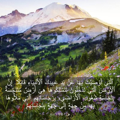 Picture 03 - عَزْرَا 9:11 AVD - ٱلَّتِي أَوْصَيْتَ بِهَا - Bible Verse Picture