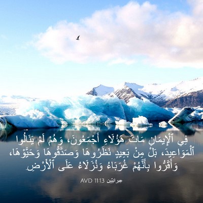 Picture 03 - عِبرانِيّين 11:13 AVD - فِي ٱلْإِيمَانِ مَاتَ - Bible Verse Picture