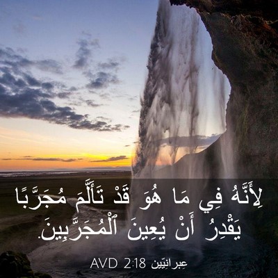 Picture 03 - عِبرانِيّين 2:18 AVD - لِأَنَّهُ فِي مَا هُوَ - Bible Verse Picture