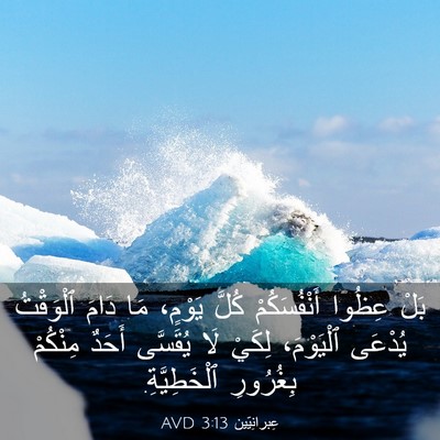Picture 03 - عِبرانِيّين 3:13 AVD - بَلْ عِظُوا أَنْفُسَكُمْ - Bible Verse Picture