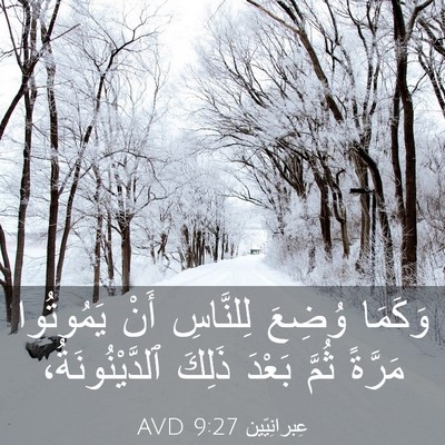 Picture 03 - عِبرانِيّين 9:27 AVD - وَكَمَا وُضِعَ لِلنَّاسِ - Bible Verse Picture