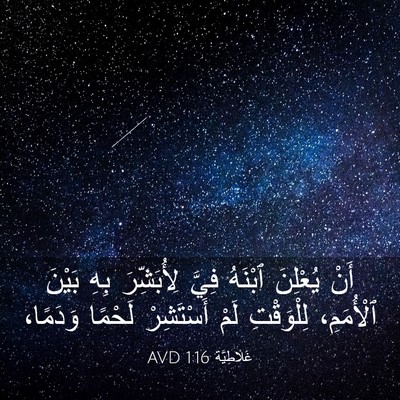 Picture 03 - غَلاطِيَّة 1:16 AVD - أَنْ يُعْلِنَ ٱبْنَهُ - Bible Verse Picture