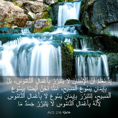 Picture 03 - غَلاطِيَّة 2:16 AVD - إِذْ نَعْلَمُ أَنَّ - Bible Verse Picture