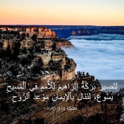 Picture 03 - غَلاطِيَّة 3:14 AVD - لِتَصِيرَ بَرَكَةُ - Bible Verse Picture