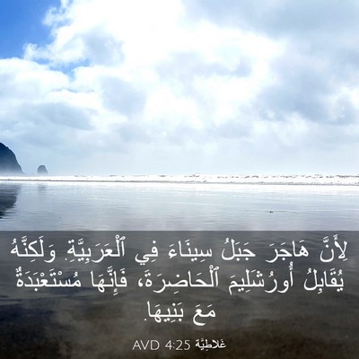 Picture 03 - غَلاطِيَّة 4:25 AVD - لِأَنَّ هَاجَرَ جَبَلُ - Bible Verse Picture