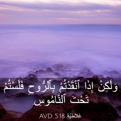 Picture 03 - غَلاطِيَّة 5:18 AVD - وَلَكِنْ إِذَا - Bible Verse Picture