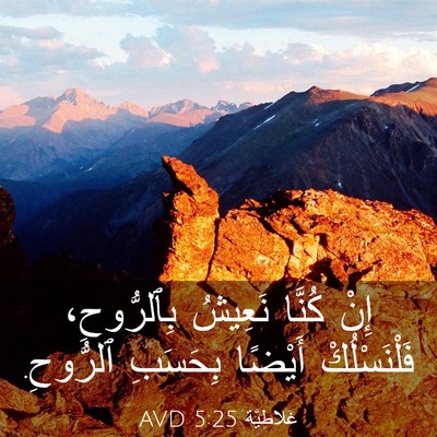 Picture 03 - غَلاطِيَّة 5:25 AVD - إِنْ كُنَّا نَعِيشُ - Bible Verse Picture