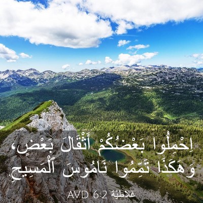 Picture 03 - غَلاطِيَّة 6:2 AVD - اِحْمِلُوا بَعْضُكُمْ - Bible Verse Picture