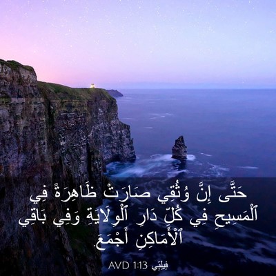 Picture 03 - فِيلِبِّي 1:13 AVD - حَتَّى إِنَّ وُثُقِي - Bible Verse Picture