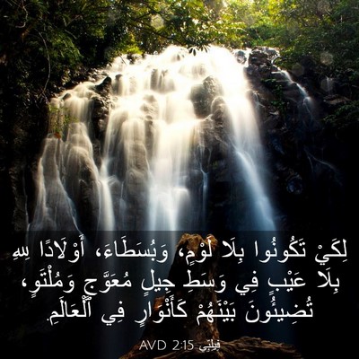 Picture 03 - فِيلِبِّي 2:15 AVD - لِكَيْ تَكُونُوا بِلَا - Bible Verse Picture