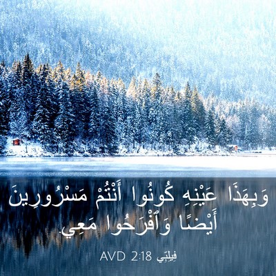 Picture 03 - فِيلِبِّي 2:18 AVD - وَبِهَذَا عَيْنِهِ - Bible Verse Picture
