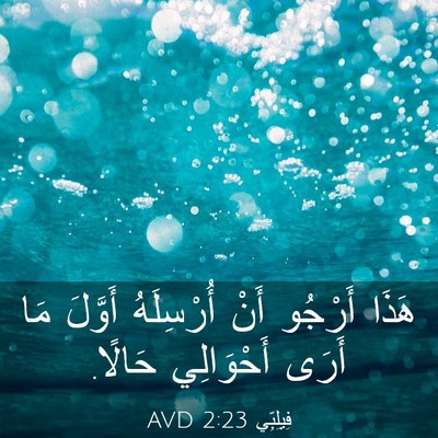 Picture 03 - فِيلِبِّي 2:23 AVD - هَذَا أَرْجُو أَنْ - Bible Verse Picture