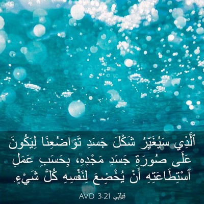 Picture 03 - فِيلِبِّي 3:21 AVD - ٱلَّذِي سَيُغَيِّرُ - Bible Verse Picture