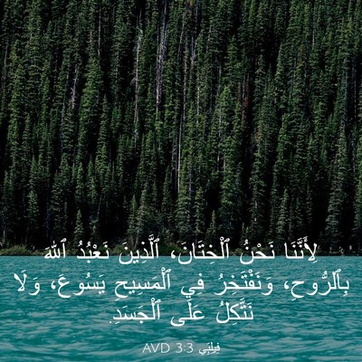 Picture 03 - فِيلِبِّي 3:3 AVD - لِأَنَّنَا نَحْنُ - Bible Verse Picture