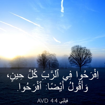 Picture 03 - فِيلِبِّي 4:4 AVD - اِفْرَحُوا فِي ٱلرَّبِّ - Bible Verse Picture
