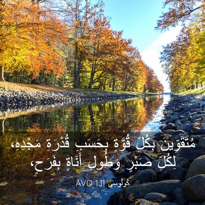 Picture 03 - كُولُوسِي 1:11 AVD - مُتَقَوِّينَ بِكُلِّ - Bible Verse Picture