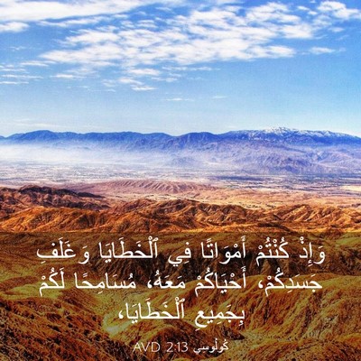 Picture 03 - كُولُوسِي 2:13 AVD - وَإِذْ كُنْتُمْ - Bible Verse Picture