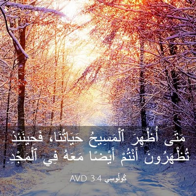Picture 03 - كُولُوسِي 3:4 AVD - مَتَى أُظْهِرَ ٱلْمَسِيحُ - Bible Verse Picture