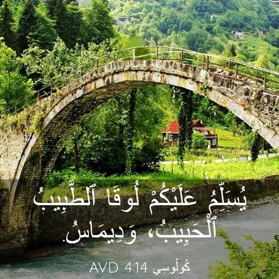 Picture 03 - كُولُوسِي 4:14 AVD - يُسَلِّمُ عَلَيْكُمْ - Bible Verse Picture