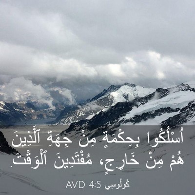 Picture 03 - كُولُوسِي 4:5 AVD - اُسْلُكُوا بِحِكْمَةٍ - Bible Verse Picture