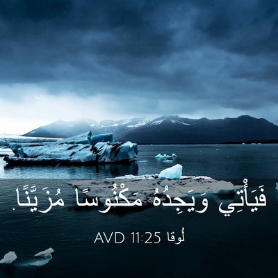 Picture 03 - لُوقا 11:25 AVD - فَيَأْتِي وَيَجِدُهُ - Bible Verse Picture