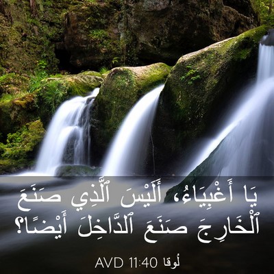 Picture 03 - لُوقا 11:40 AVD - يَا أَغْبِيَاءُ، أَلَيْسَ - Bible Verse Picture