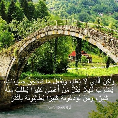 Picture 03 - لُوقا 12:48 AVD - وَلَكِنَّ ٱلَّذِي لَا - Bible Verse Picture