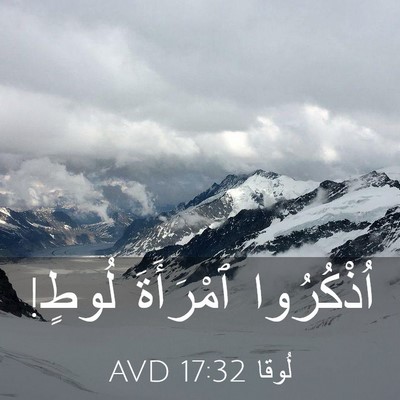 Picture 03 - لُوقا 17:32 AVD - اُذْكُرُوا ٱمْرَأَةَ - Bible Verse Picture