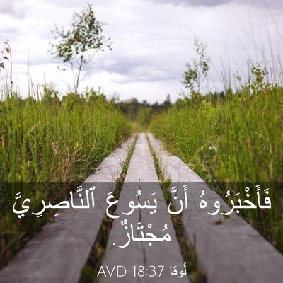 Picture 03 - لُوقا 18:37 AVD - فَأَخْبَرُوهُ أَنَّ - Bible Verse Picture