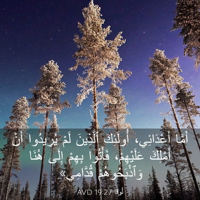 Picture 03 - لُوقا 19:27 AVD - أَمَّا أَعْدَائِي، - Bible Verse Picture