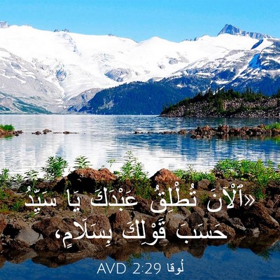 Picture 03 - لُوقا 2:29 AVD - «ٱلْآنَ تُطْلِقُ عَبْدَكَ - Bible Verse Picture