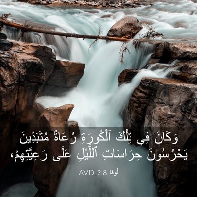 Picture 03 - لُوقا 2:8 AVD - وَكَانَ فِي تِلْكَ - Bible Verse Picture
