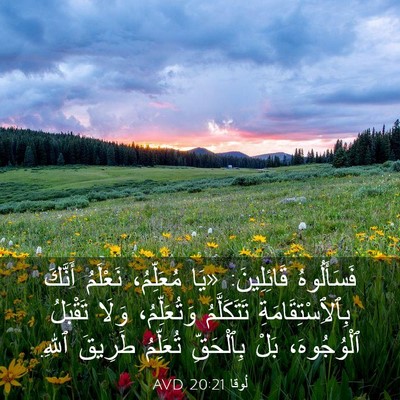 Picture 03 - لُوقا 20:21 AVD - فَسَأَلُوهُ قَائِلِينَ: - Bible Verse Picture