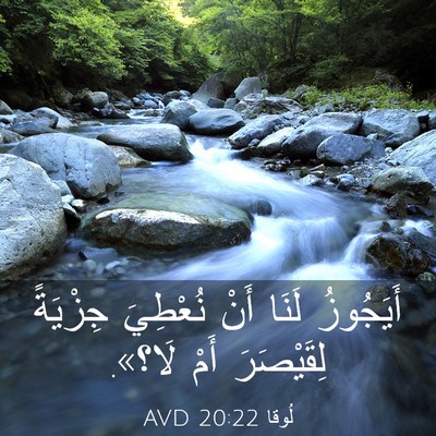 Picture 03 - لُوقا 20:22 AVD - أَيَجُوزُ لَنَا أَنْ - Bible Verse Picture