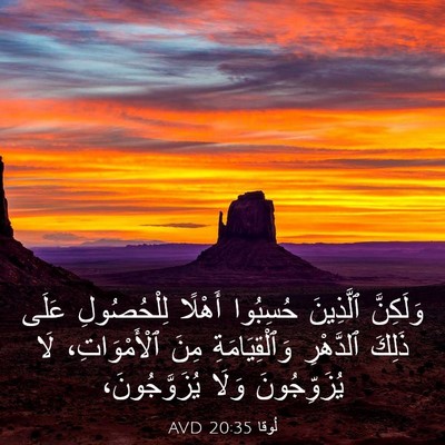 Picture 03 - لُوقا 20:35 AVD - وَلَكِنَّ ٱلَّذِينَ - Bible Verse Picture