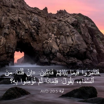 Picture 03 - لُوقا 20:5 AVD - فَتَآمَرُوا فِيمَا - Bible Verse Picture