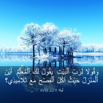 Picture 03 - لُوقا 22:11 AVD - وَقُولَا لِرَبِّ - Bible Verse Picture