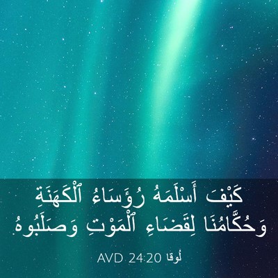 Picture 03 - لُوقا 24:20 AVD - كَيْفَ أَسْلَمَهُ - Bible Verse Picture