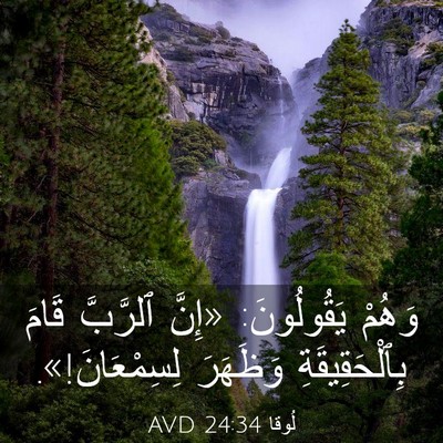Picture 03 - لُوقا 24:34 AVD - وَهُمْ يَقُولُونَ: «إِنَّ - Bible Verse Picture