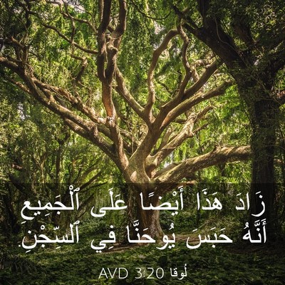 Picture 03 - لُوقا 3:20 AVD - زَادَ هَذَا أَيْضًا عَلَى - Bible Verse Picture