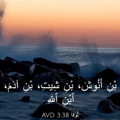 Picture 03 - لُوقا 3:38 AVD - بْنِ أَنُوشَ، بْنِ شِيتِ، - Bible Verse Picture