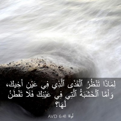 Picture 03 - لُوقا 6:41 AVD - لِمَاذَا تَنْظُرُ - Bible Verse Picture