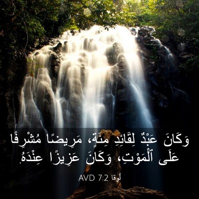 Picture 03 - لُوقا 7:2 AVD - وَكَانَ عَبْدٌ لِقَائِدِ - Bible Verse Picture
