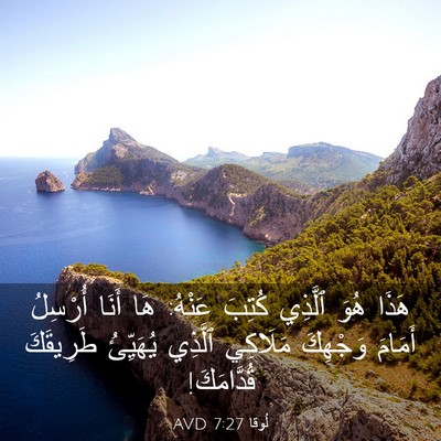 Picture 03 - لُوقا 7:27 AVD - هَذَا هُوَ ٱلَّذِي كُتِبَ - Bible Verse Picture