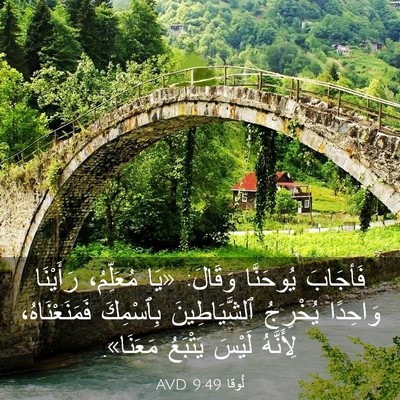 Picture 03 - لُوقا 9:49 AVD - فَأجَابَ يُوحَنَّا - Bible Verse Picture