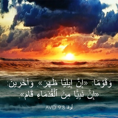 Picture 03 - لُوقا 9:8 AVD - وَقَوْمًا: «إِنَّ - Bible Verse Picture