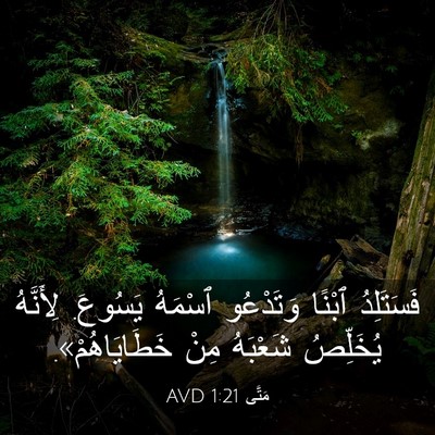 Picture 03 - مَتَّى 1:21 AVD - فَسَتَلِدُ ٱبْنًا - Bible Verse Picture